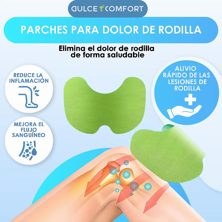 BioComfort® Parches Naturales para Dolor de Rodilla- 4 unidades
