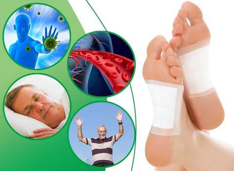 PARCHES DETOX PARA PIES CON FÓRMULA NATURAL -10 unidades