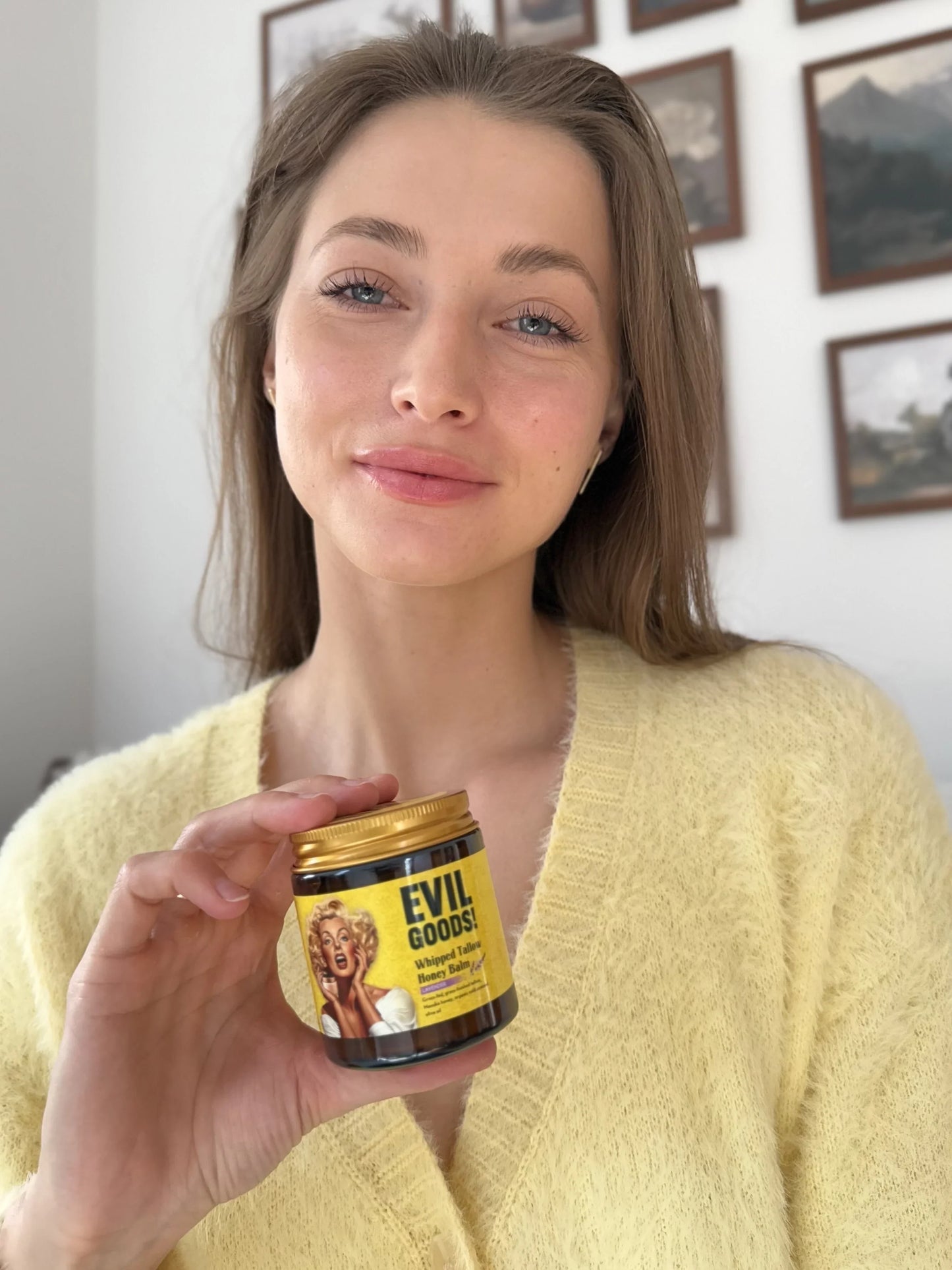 Bálsamo Facial Natural de Sebo y Miel - Envase de Vidrio